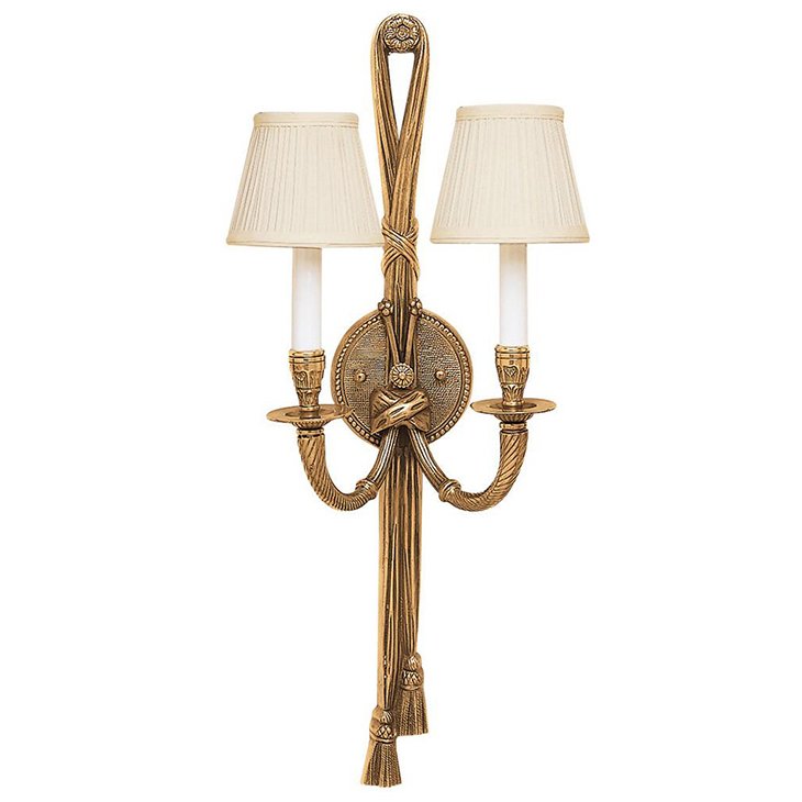 Бра 5538 PERTH SCONCE Antiqued solid brass Латунь Черный Белый в Уфе | Loft Concept 