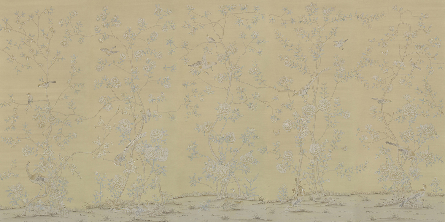 Обои ручная роспись Earlham Grey Silk - фото