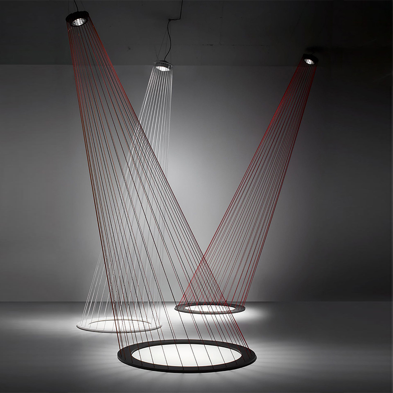 Люстра Ray Light Threads Object Lighting Красный Черный в Уфе | Loft Concept 