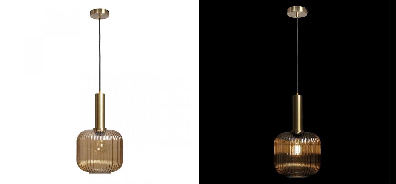 Подвесной светильник Ferm Living chinese lantern Amber Gold 36 см - фото