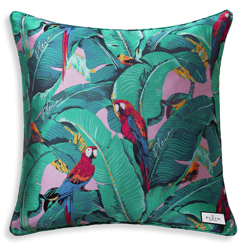 Подушка Philipp Plein Cushion Parrot 70 x 70 Мульти в Уфе | Loft Concept 