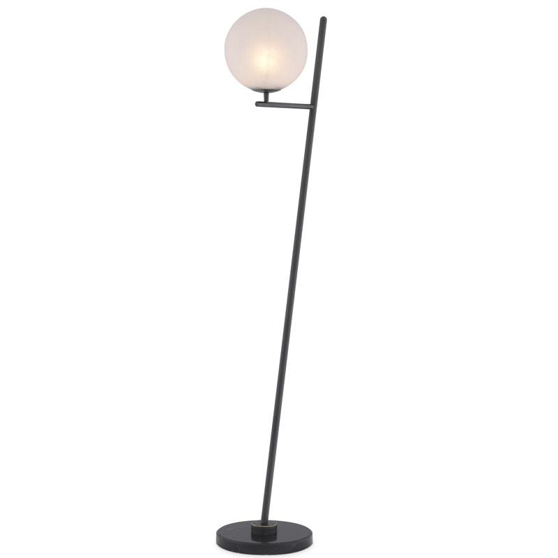 Торшер Eichholtz Floor Lamp Flynn Bronze Темная бронза Белый Черный Мрамор Nero в Уфе | Loft Concept 