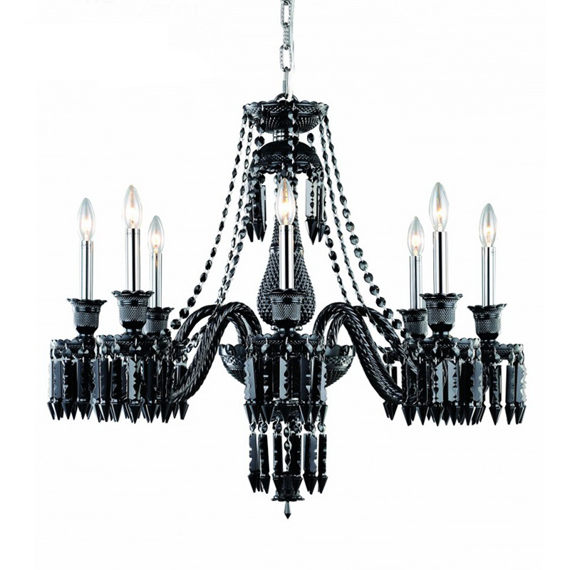 Люстра BACCARAT Zenith Midnight Chandelier 8 Черный в Уфе | Loft Concept 