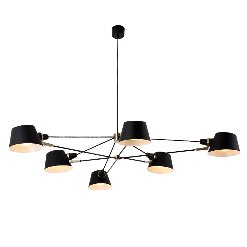 Люстра Brendan Ravenhill  Long Pivot Chandelier Черный в Уфе | Loft Concept 