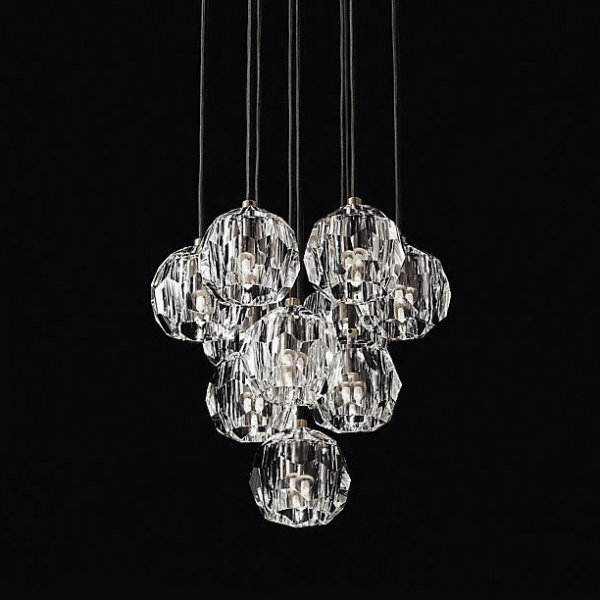 Люстра Boule De Cristal Round Cluster Chandelier 10 Chrome Хром в Уфе | Loft Concept 