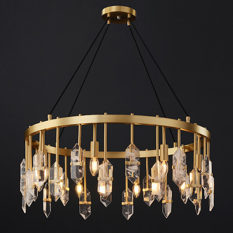 Люстра Dorotea Chandelier Латунь Прозрачный в Уфе | Loft Concept 