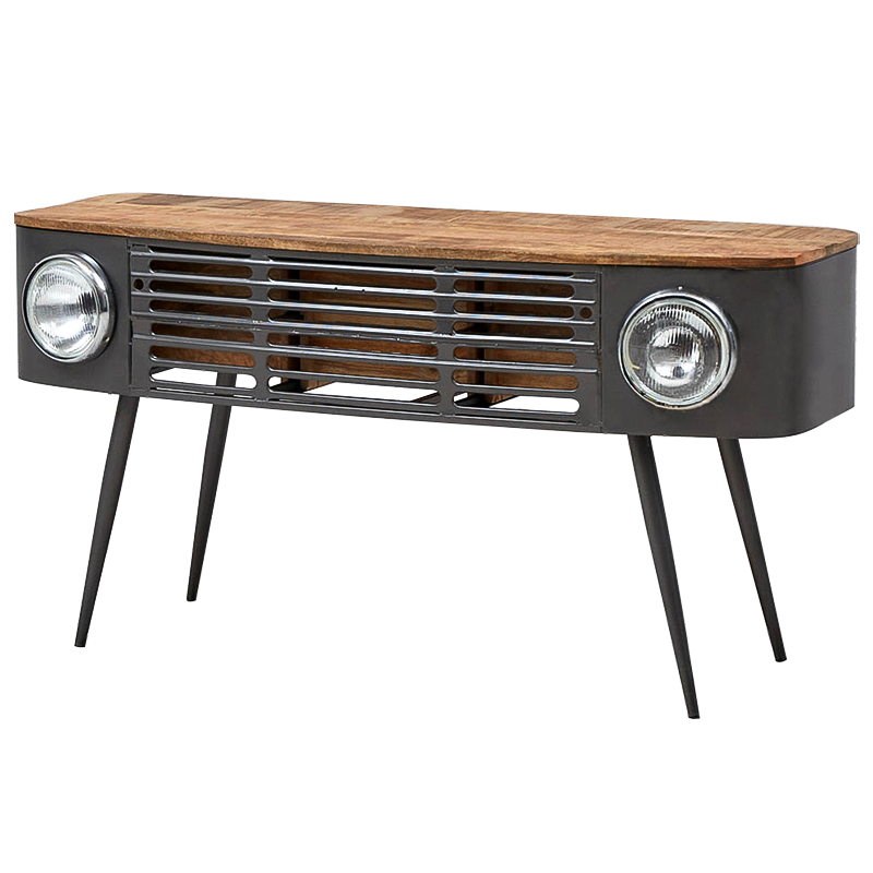 Консоль Loft Car Console Table Древесина Графит в Уфе | Loft Concept 