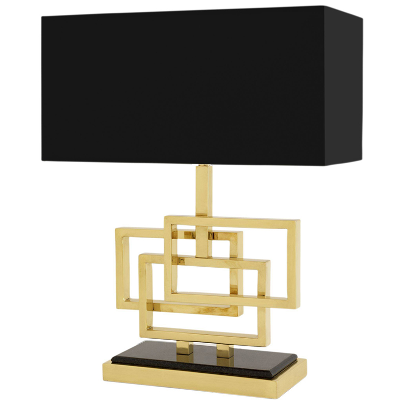 Настольная лампа Eichholtz Table Lamp Windolf Brass Латунь Черный в Уфе | Loft Concept 