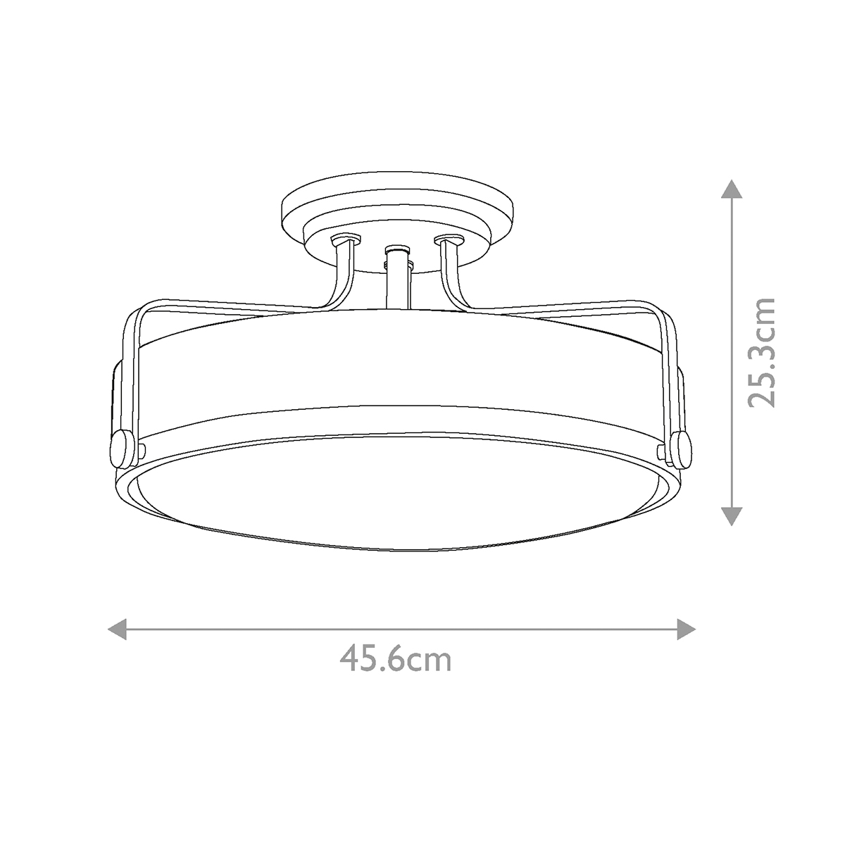 Потолочный светильник с круглым матовым белым плафоном Hinkley в Уфе