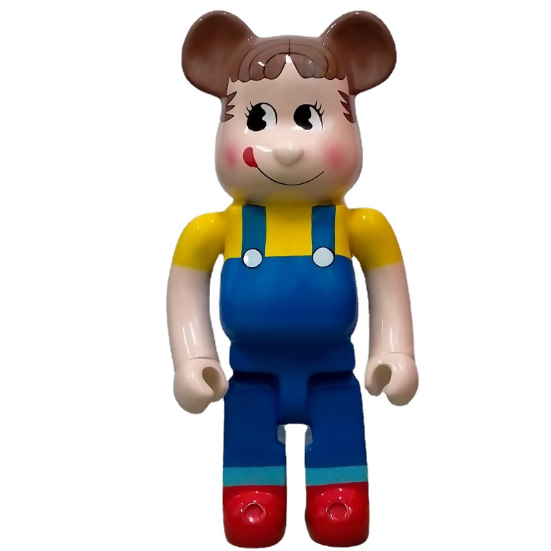 Статуэтка Bearbrick Peko-Chan Синий Желтый Красный Коричневый в Уфе | Loft Concept 