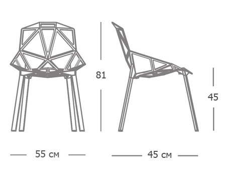 Дизайнерский стул CHAIR ONE white в Уфе