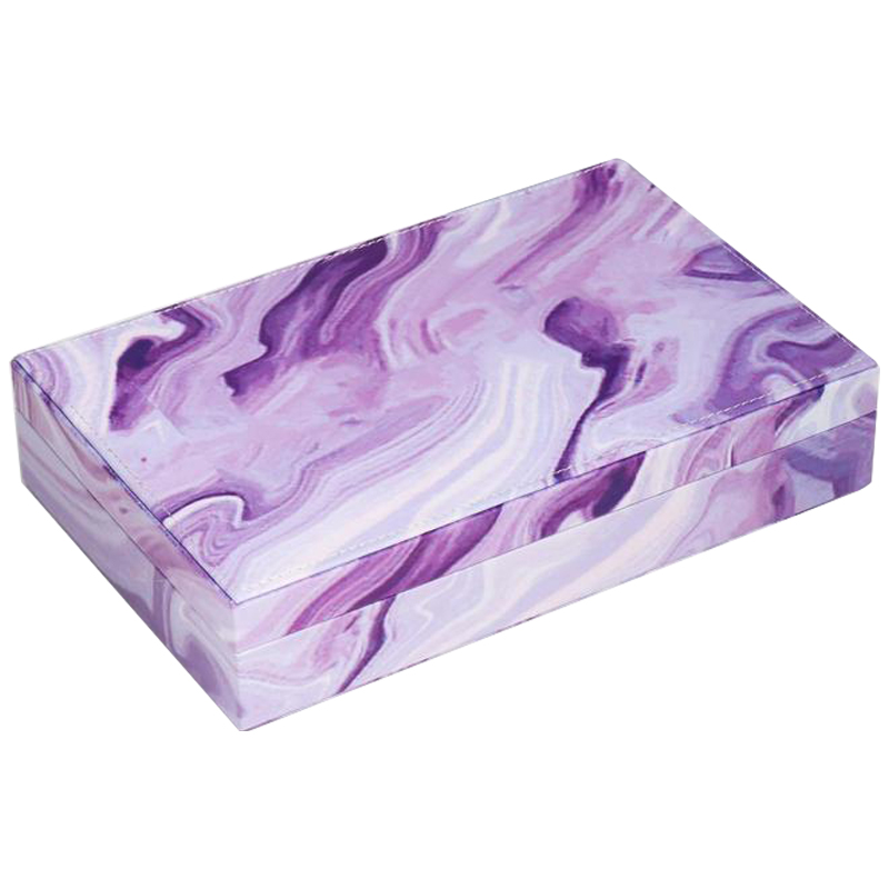 Шкатулка Marble Pattern Box violet Фиолетовый в Уфе | Loft Concept 