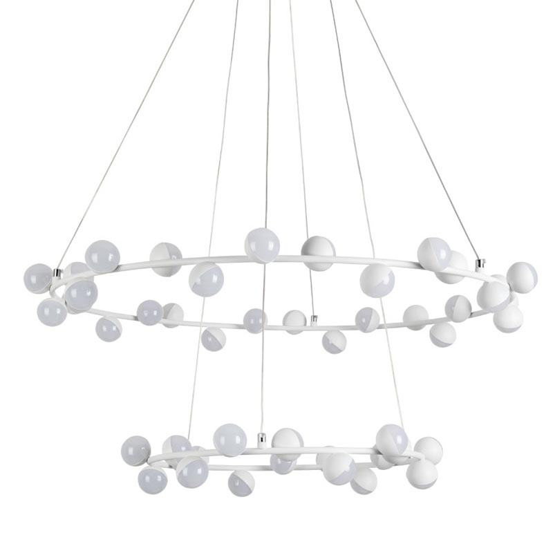 Люстра Vilelme Chandelier white double Белый в Уфе | Loft Concept 