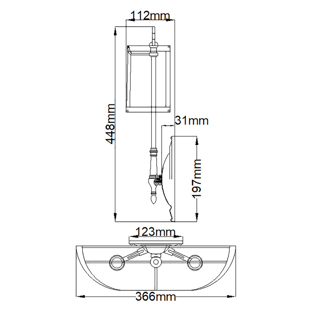 Бра с 2-мя бежевыми абажурами в классическом стиле Hinkley в Уфе