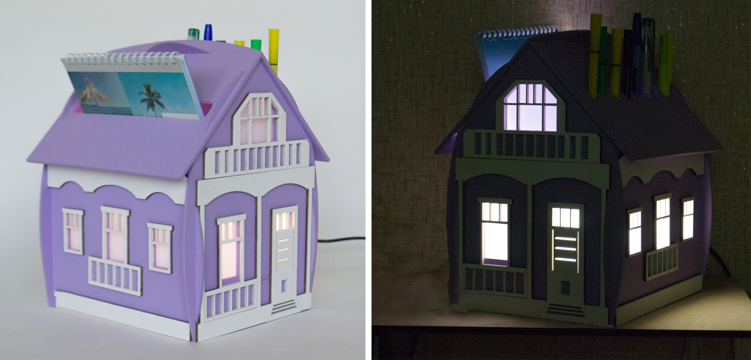 Настольная лампа-органайзер Houses - фото