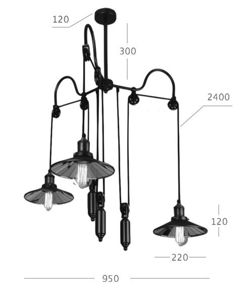 Люстра Loft Cone Pendant Reflector Balance 3 в Уфе