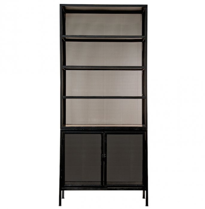 Буфет Industrial Loft Dark Metal Mesh Cabinet Черный в Уфе | Loft Concept 