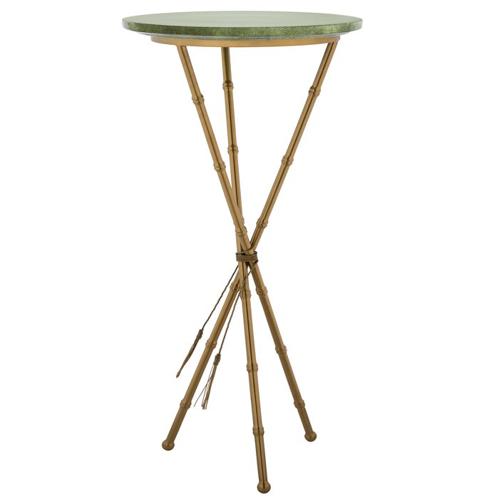 Green Stingray Skin Side Tables Зеленый Золотой в Уфе | Loft Concept 