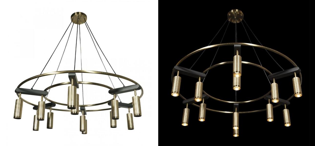 Люстра Bronze Concert диаметр 95 - фото №1