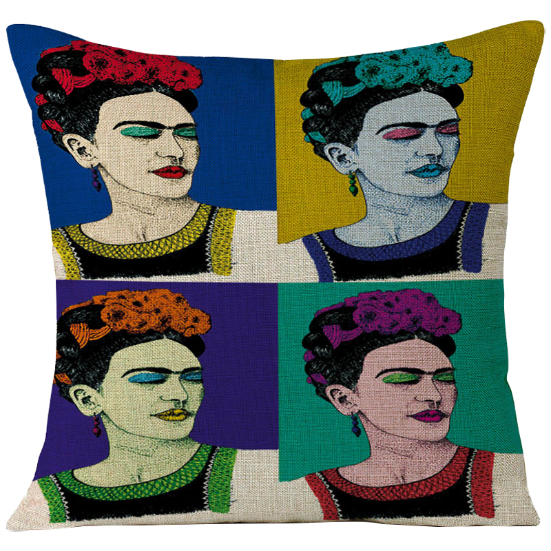 Декоративная подушка Frida Kahlo 12 Мульти в Уфе | Loft Concept 