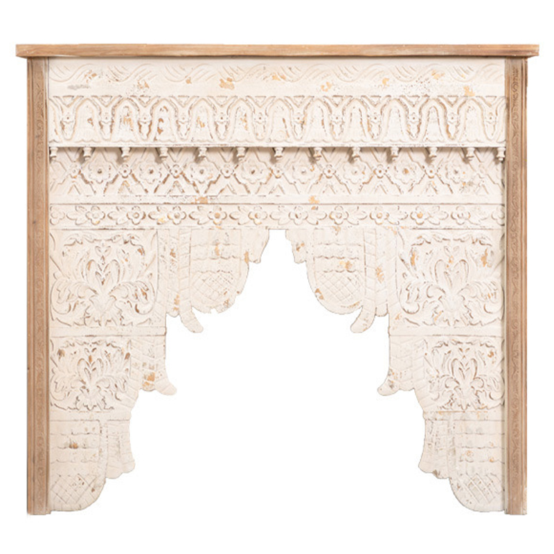 Консоль Indian Antique White Furniture Shakti Console Бежевый Древесина в Уфе | Loft Concept 