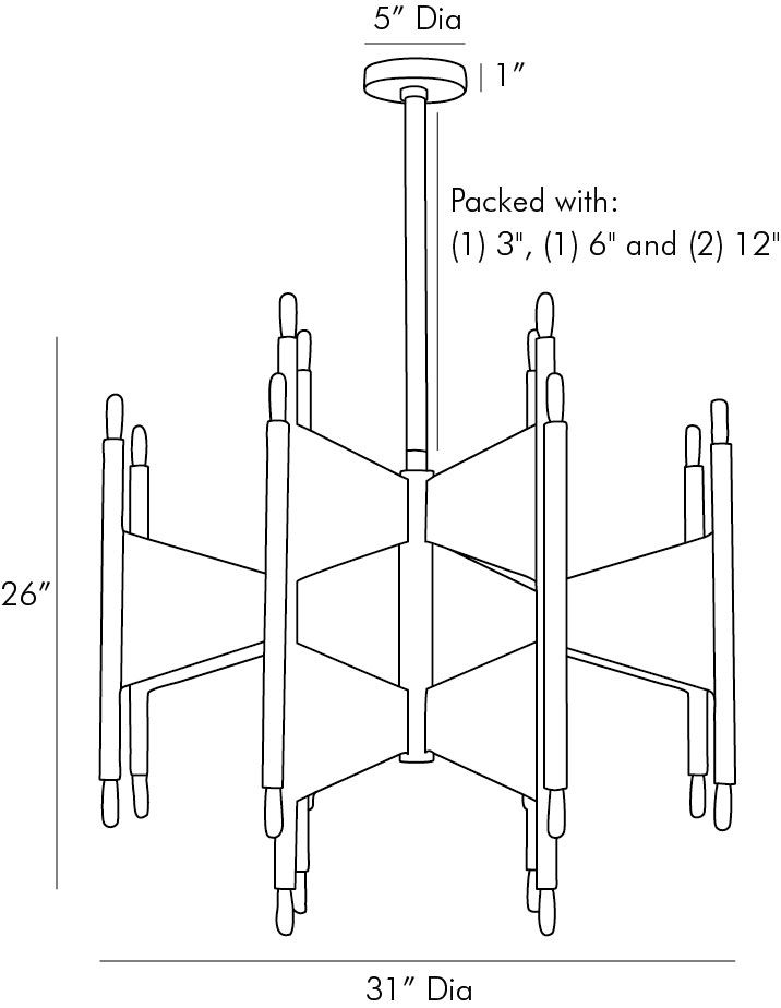 Люстра Arteriors DESKINS CHANDELIER в Уфе