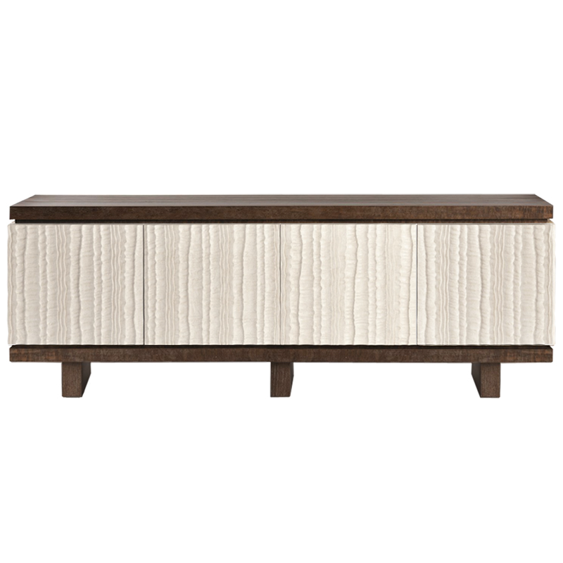 Riverside Textured Long Sideboard  ivory ( слоновая кость ) Коричневый в Уфе | Loft Concept 