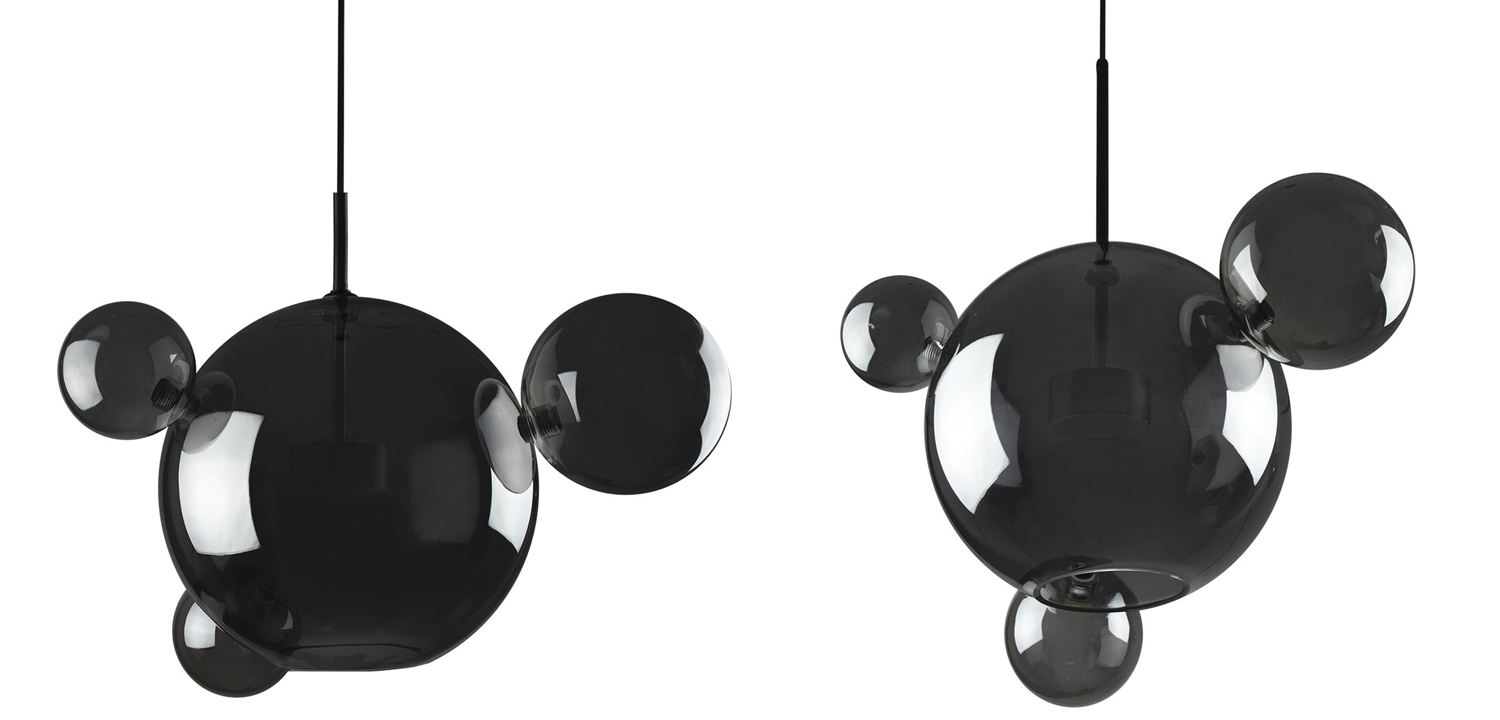 Подвесной светильник Giopato & Coombes 04 Bubble smoky - фото