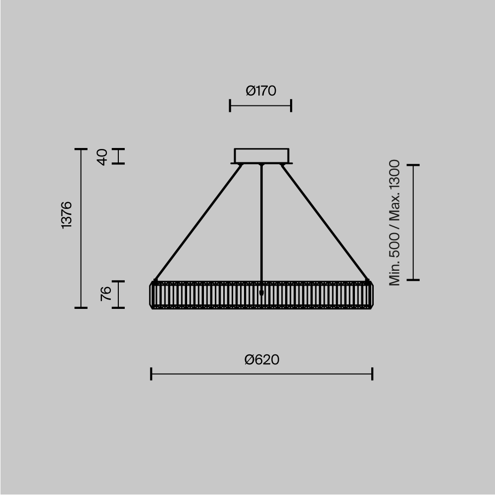 Люстра подвесная Krone 3000К 36Вт в Уфе