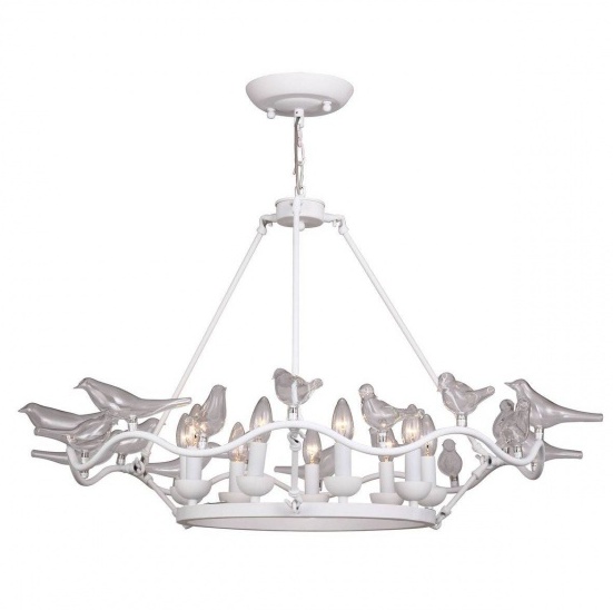 Люстра Dove Chandelier Glass Bird White Белый в Уфе | Loft Concept 