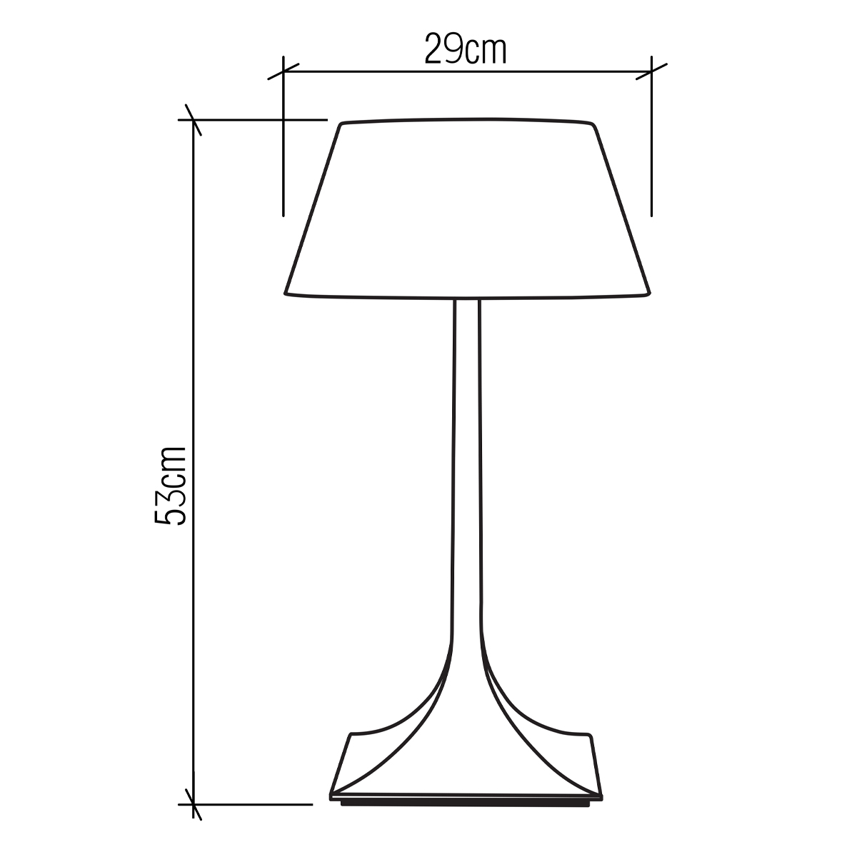 Настольная лампа со скошенным конусовидным абажуром и фигурной ножкой в цвете тик Accord Lighting в Уфе