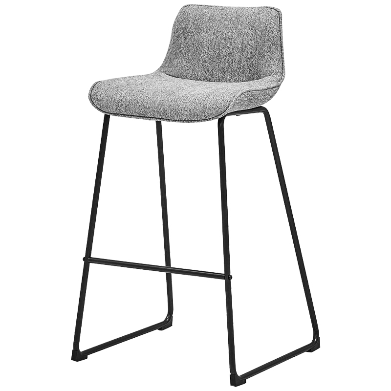 Барный стул Alonzo Bar Stool Gray Черный Светло-серый в Уфе | Loft Concept 