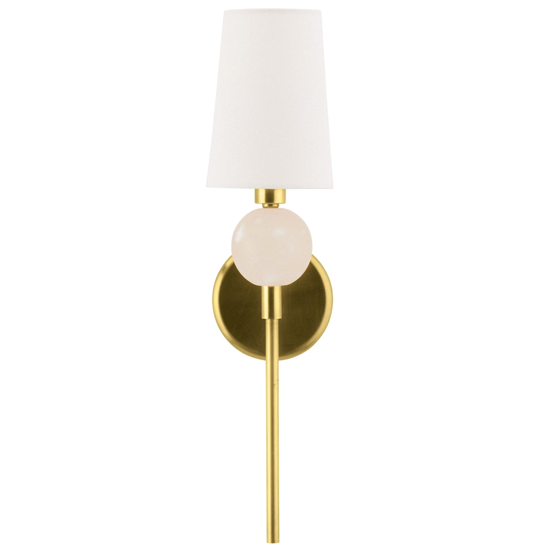 Бра Arteriors MENDEE SCONCE GOLD Золотой Белый в Уфе | Loft Concept 