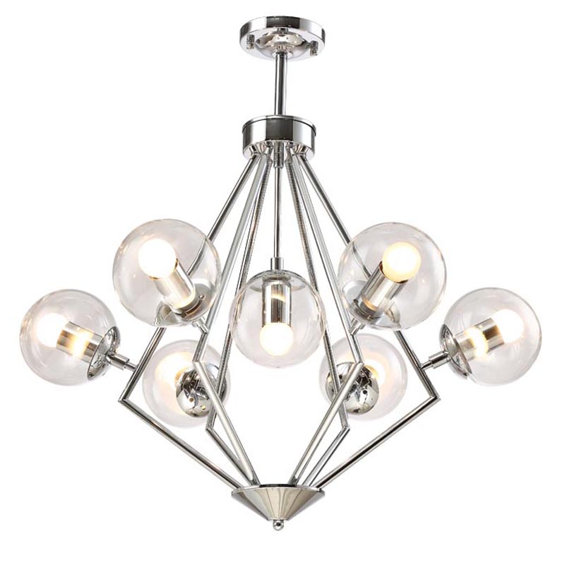 Люстра Liebaud Chandelier 7 lamp Хром в Уфе | Loft Concept 