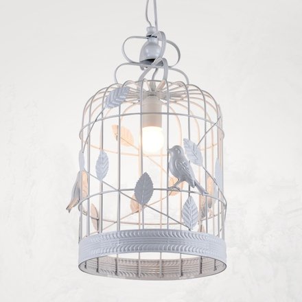 Подвесной светильник BIRDCAGE CHANDELIER Белый в Уфе | Loft Concept 