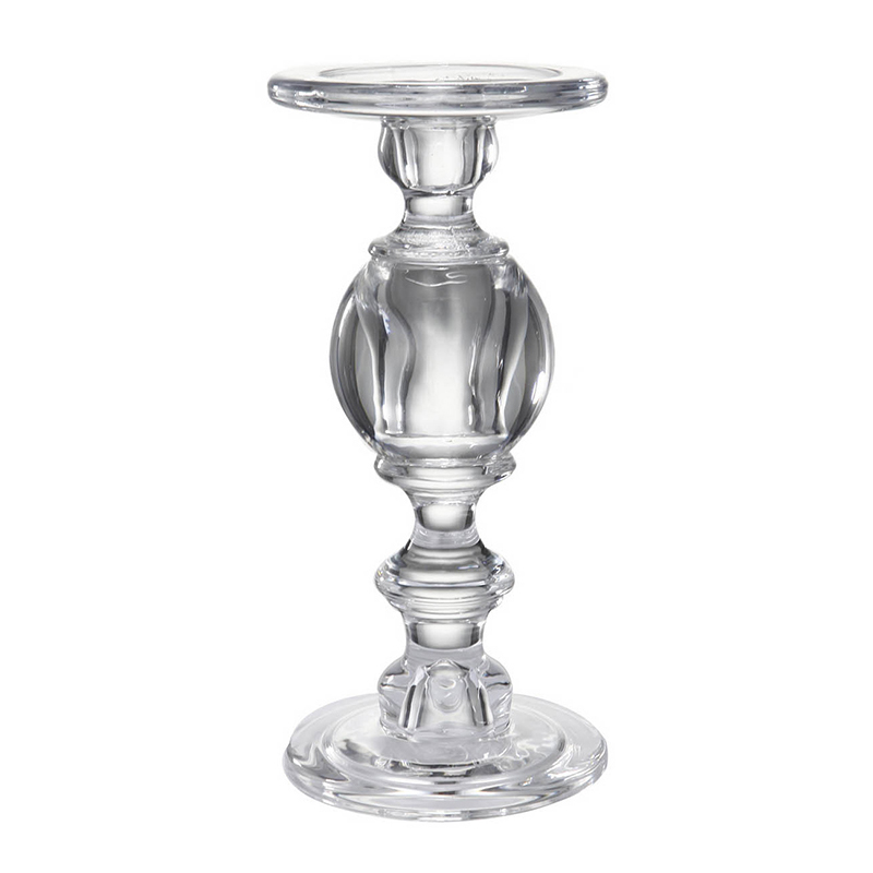 Подсвечник Glass Candlestick II Прозрачное Стекло в Уфе | Loft Concept 