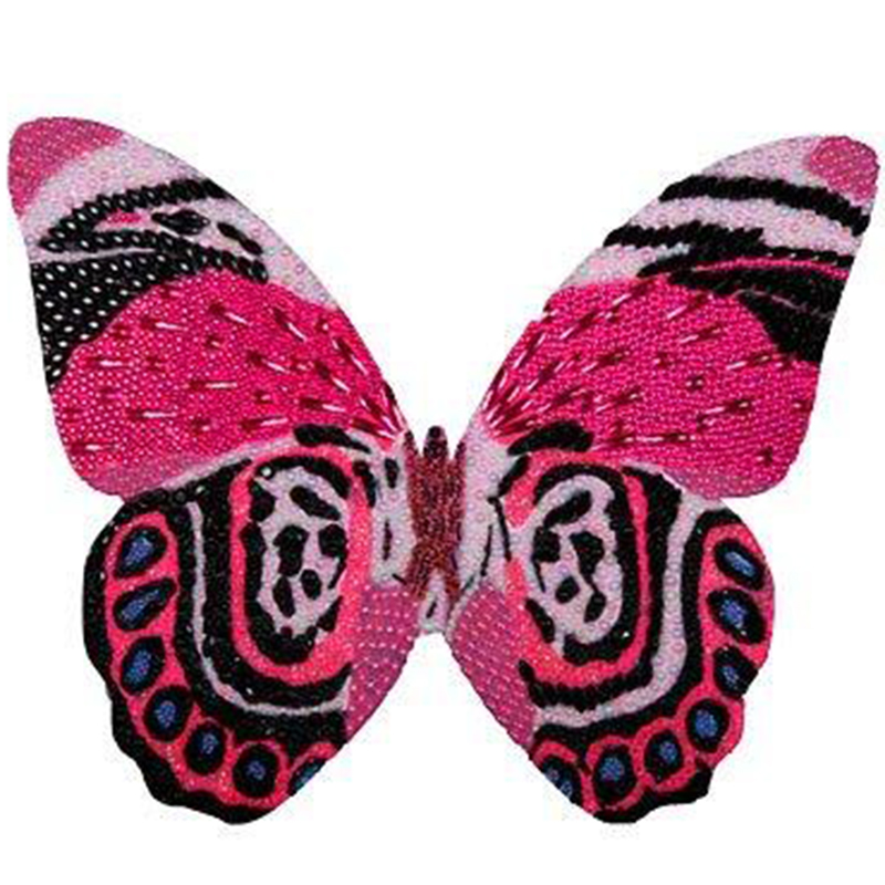 Картина "Pink and Black Mini Butterfly Cut Out" Мульти в Уфе | Loft Concept 