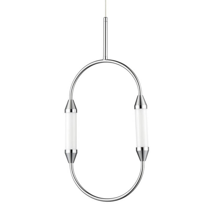 Подвесной светильник Giopato & Coombes CIRQUE Pendant Ellipse Vertical Chrome S Хром в Уфе | Loft Concept 