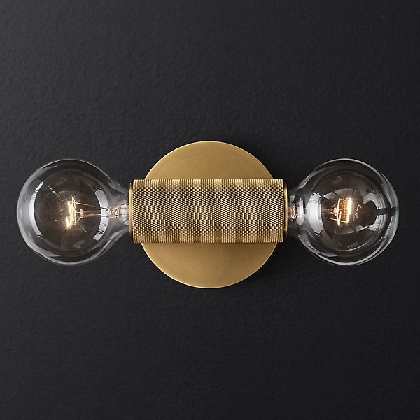 Бра RH Utilitaire Inline Sconce Brass Латунь в Уфе | Loft Concept 