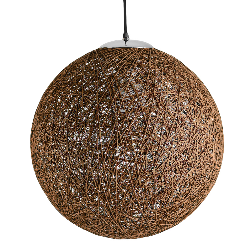 Подвесной светильник Moooi Thread Papier Mache Lamp brown Коричневый в Уфе | Loft Concept 