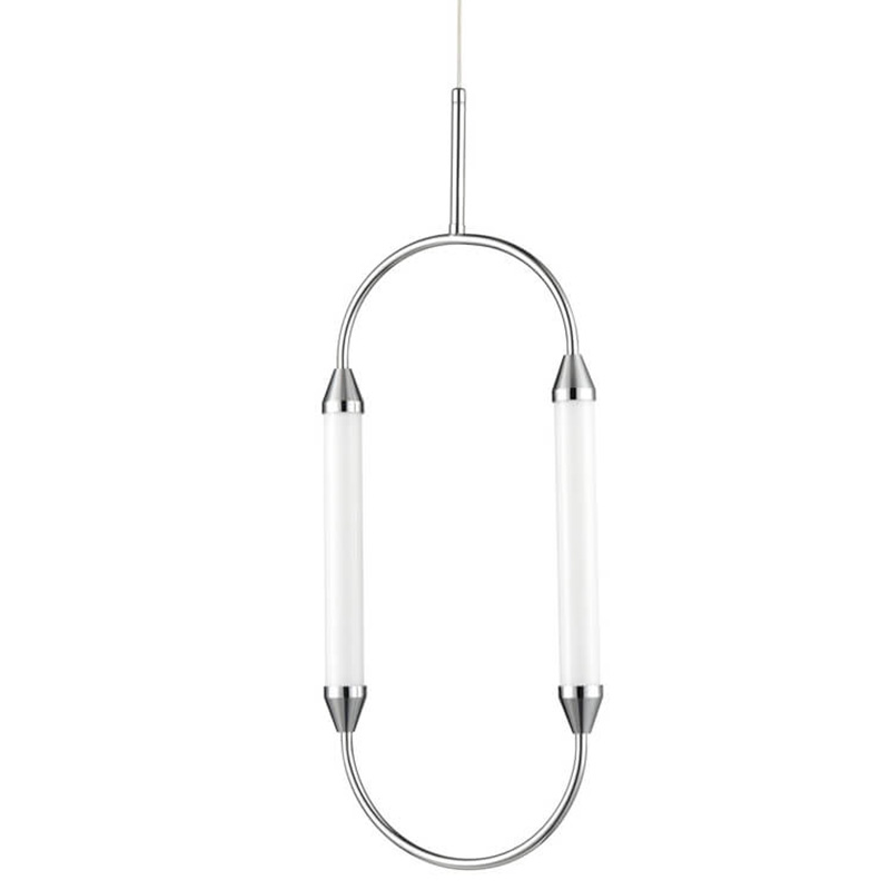 Подвесной светильник Giopato & Coombes CIRQUE Pendant Ellipse Vertical Chrome M Хром в Уфе | Loft Concept 