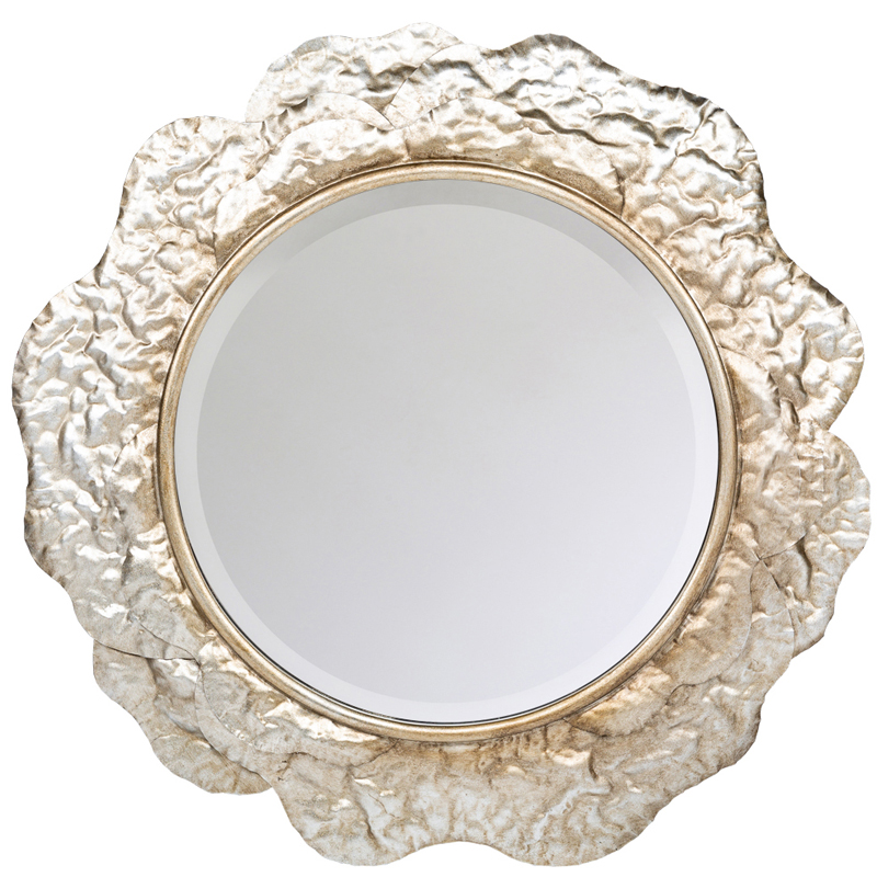 Зеркало Chlodio Crumpled Silver Mirror  в Уфе | Loft Concept 