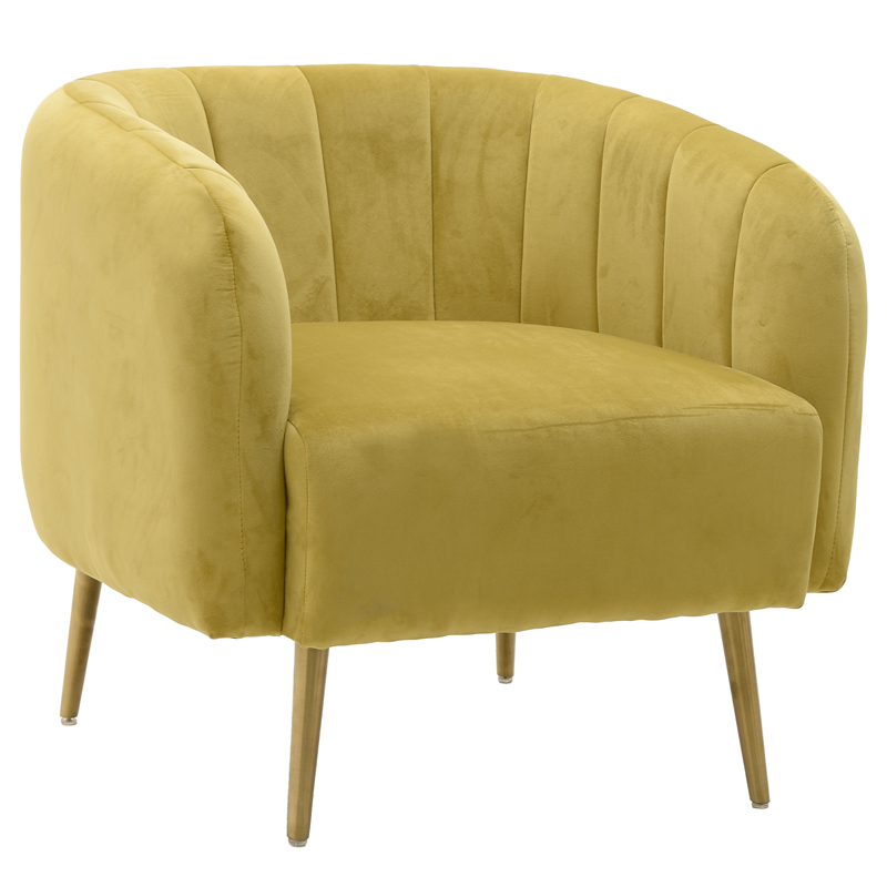 Кресло Donsia Armchair yellow Желтый Золотой в Уфе | Loft Concept 