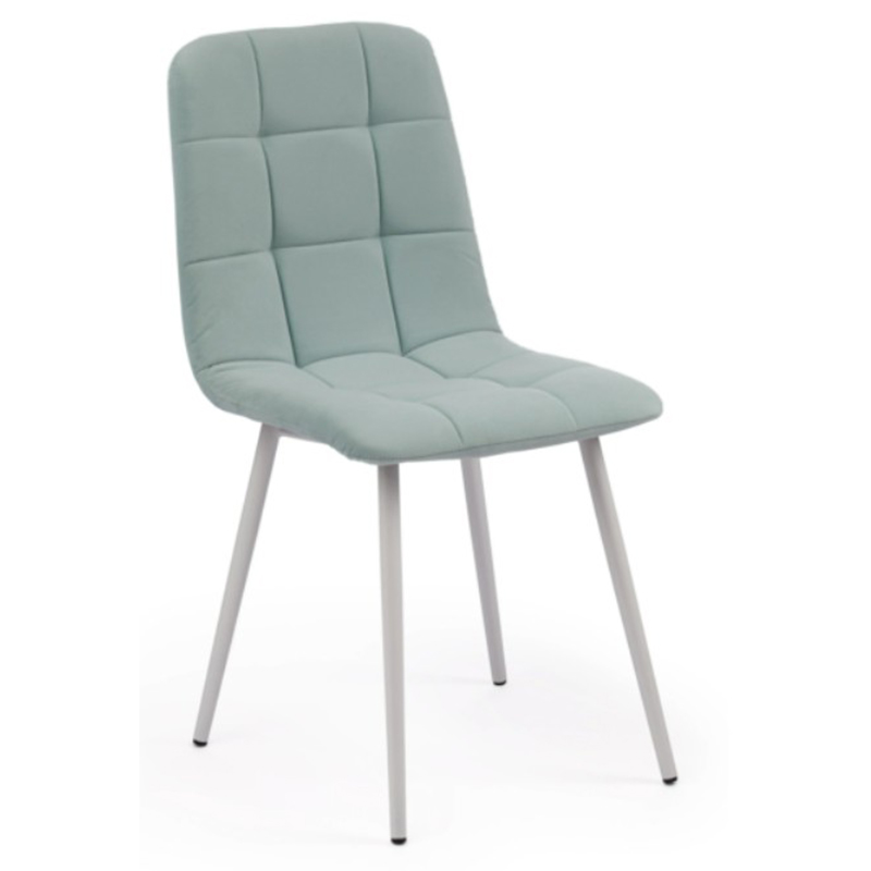 Стул Nancy Velour Light Blue Chair Светло-голубой Черный в Уфе | Loft Concept 