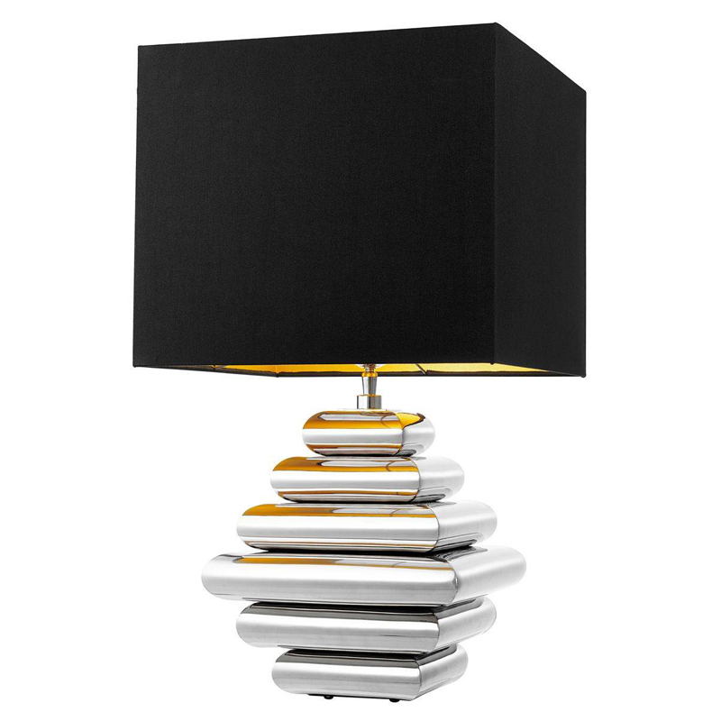 Настольная лампа Eichholtz Table Lamp Belmond Никель Черный в Уфе | Loft Concept 