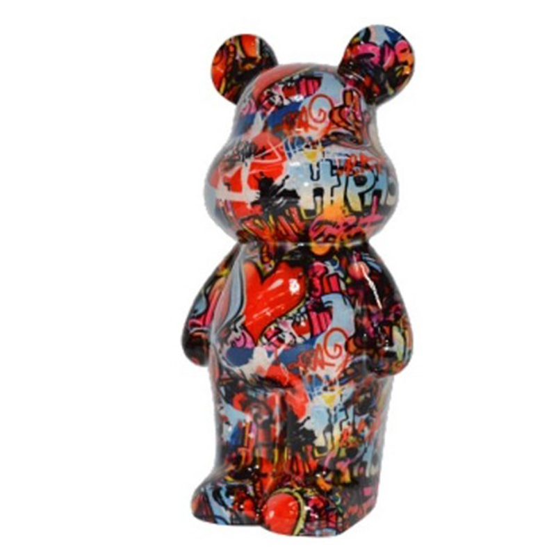 Статуэтка Graffiti Bear red Мульти в Уфе | Loft Concept 