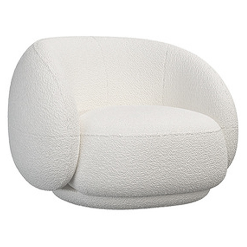 Кресло Irwin White Boucle Collection Armchair Белый в Уфе | Loft Concept 