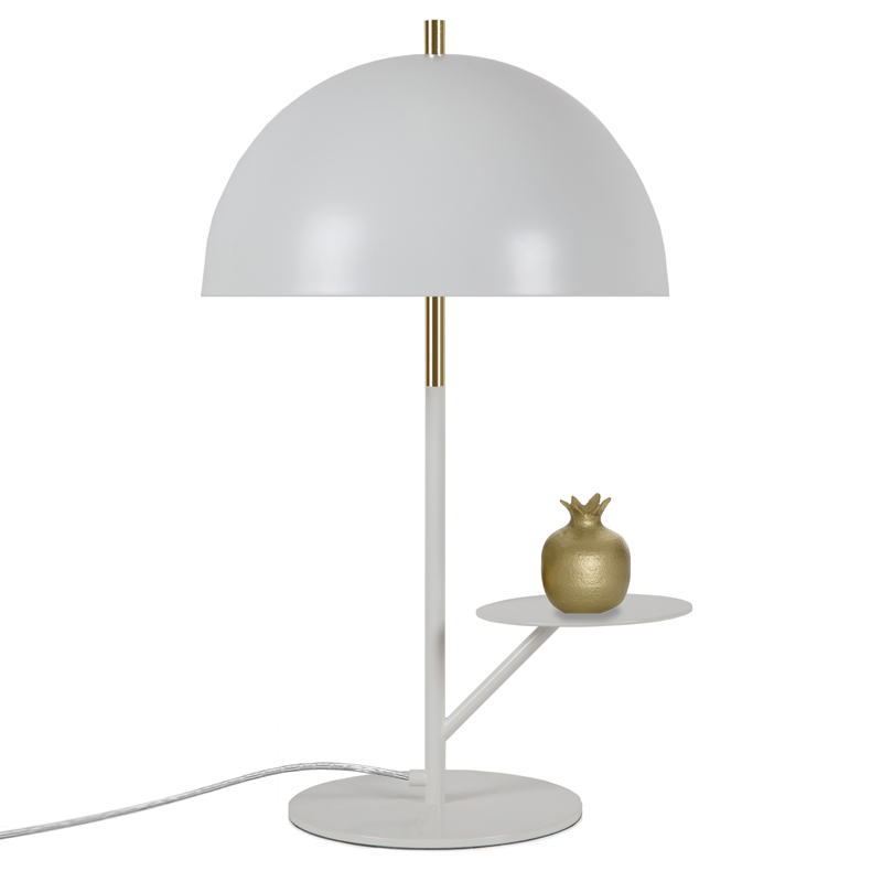 Настольная лампа Table lamp Butler WHITE Латунь Белый в Уфе | Loft Concept 