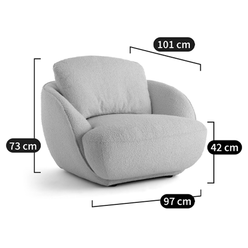 Полукруглое мягкое кресло Halle Green Armchair в Уфе