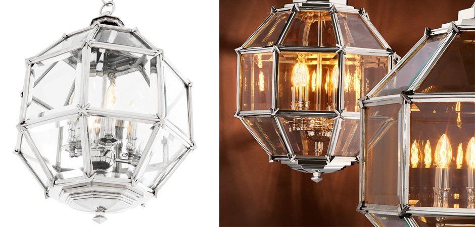 Люстра Lantern Owen Nickel S - Loft-Concept в Уфе